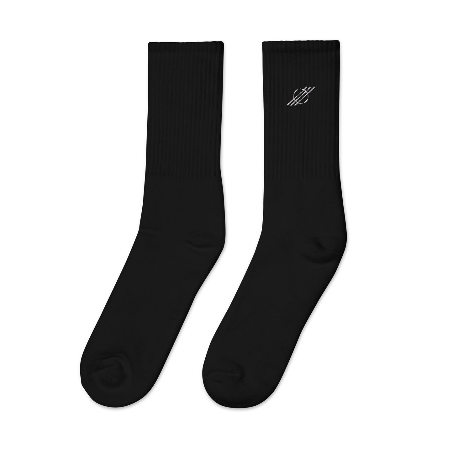 Black logo socks