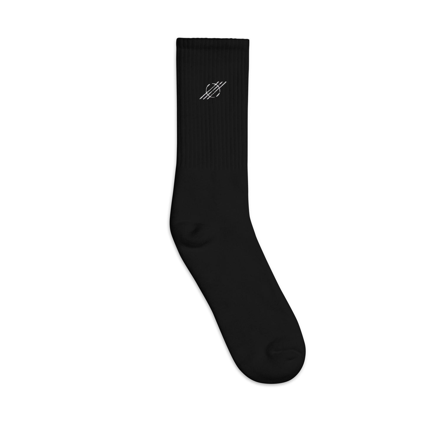Black logo socks