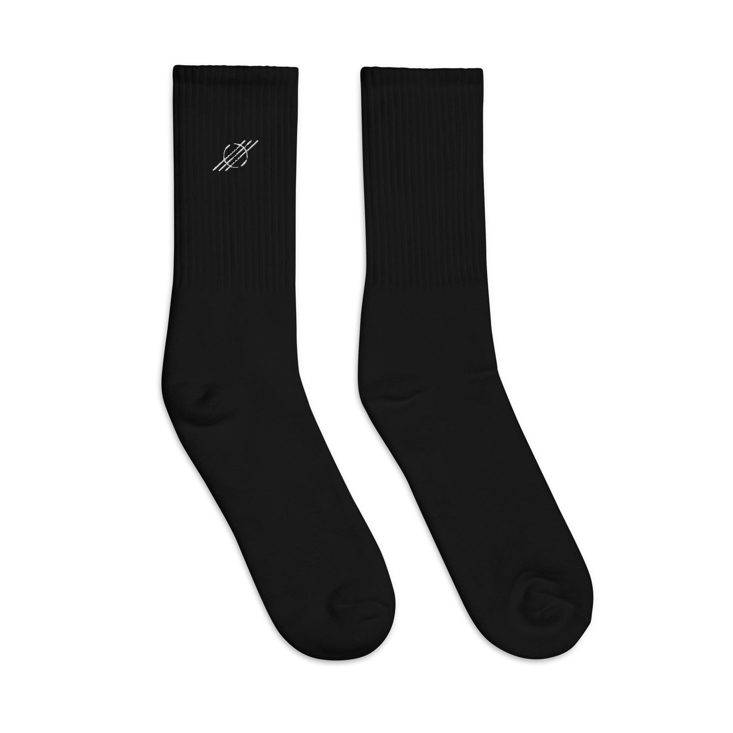 Black logo socks