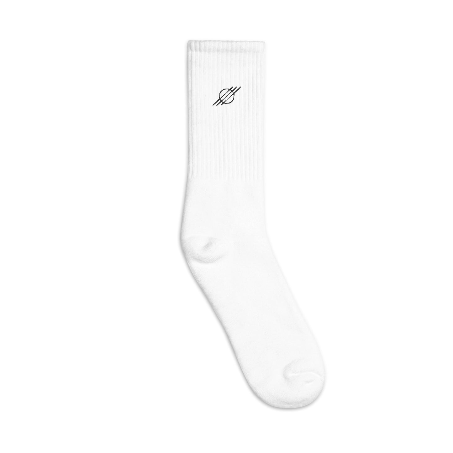 White logo socks