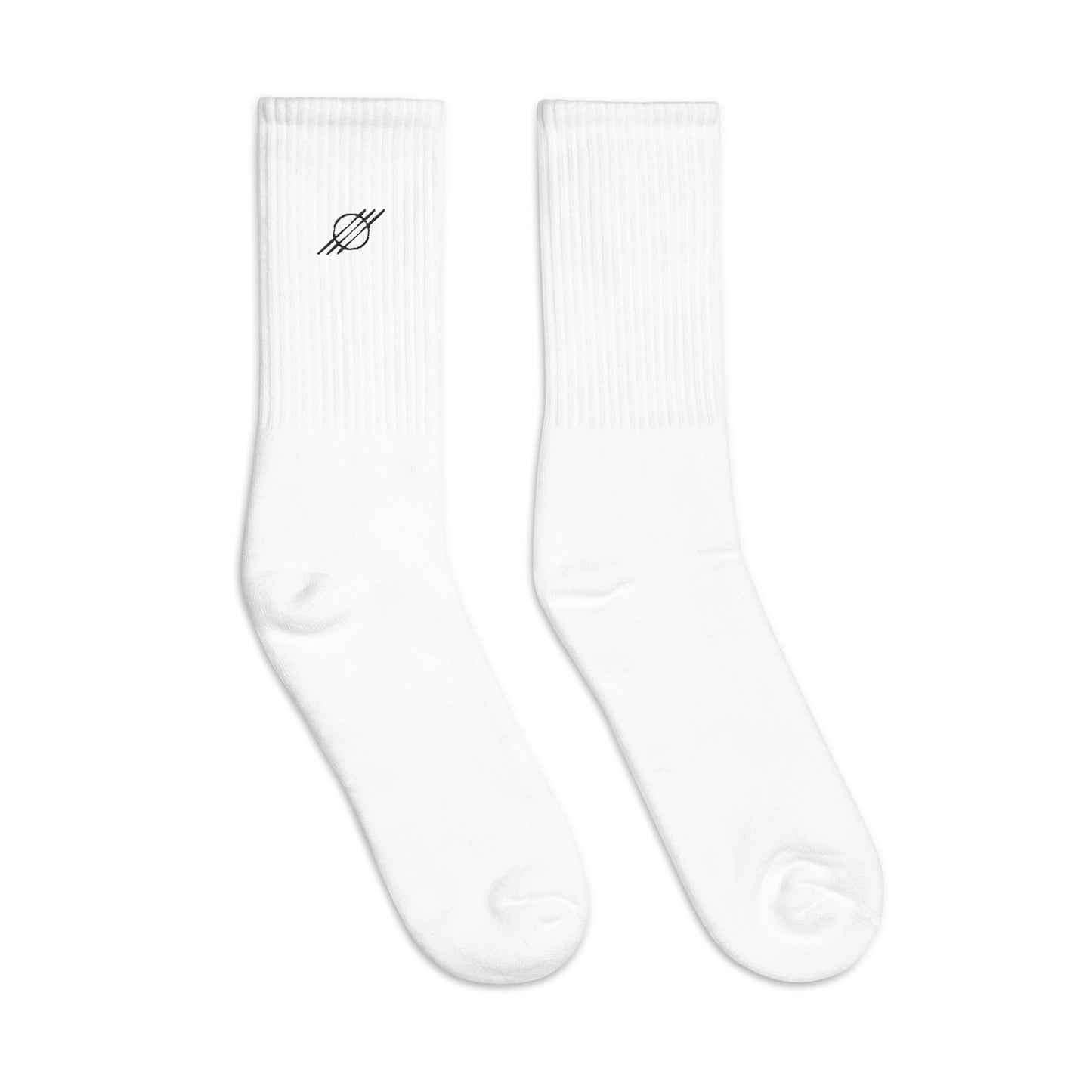 White logo socks