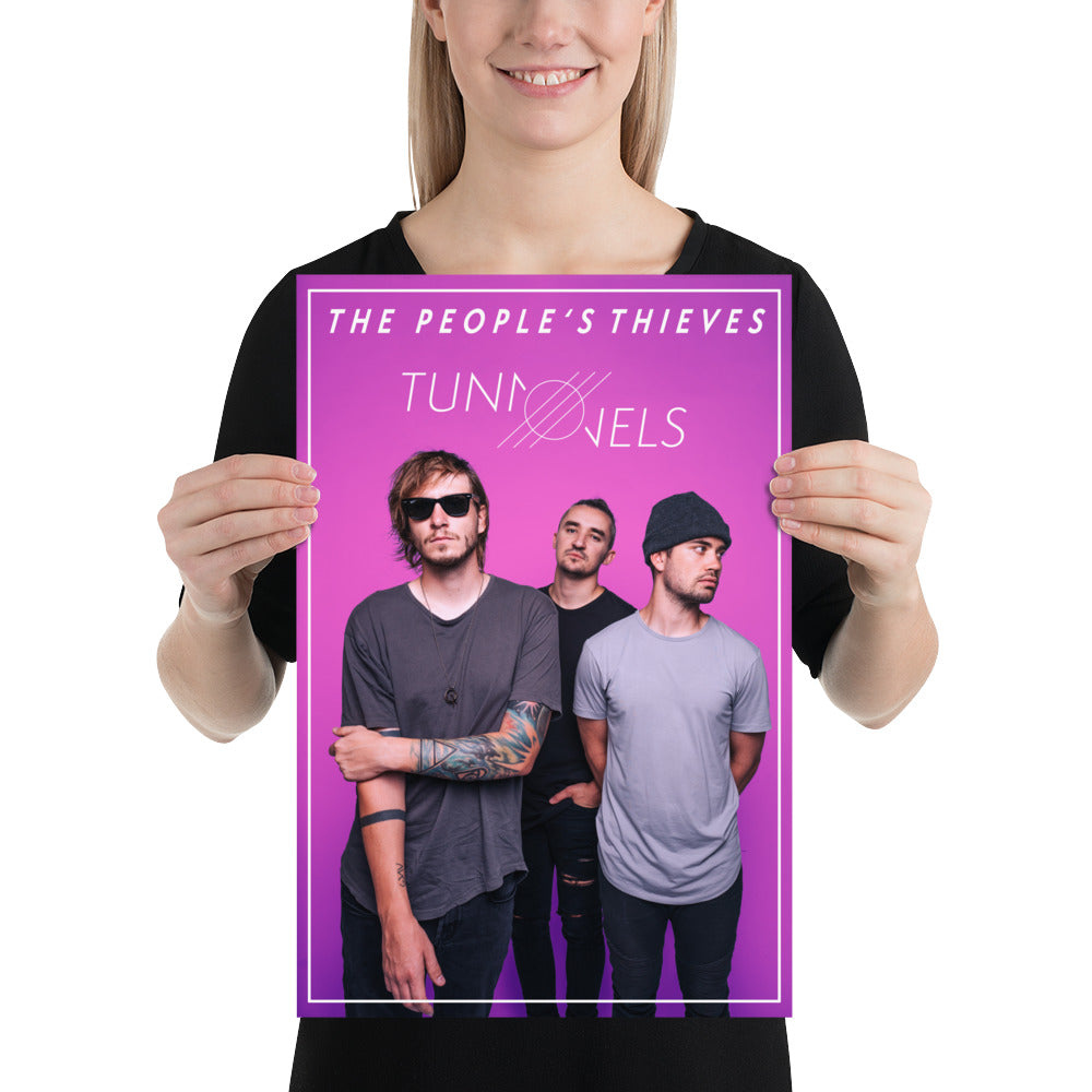 Tunnels Poster - Pink