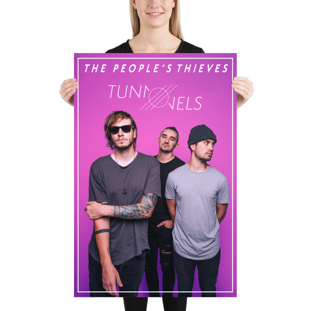 Tunnels Poster - Pink